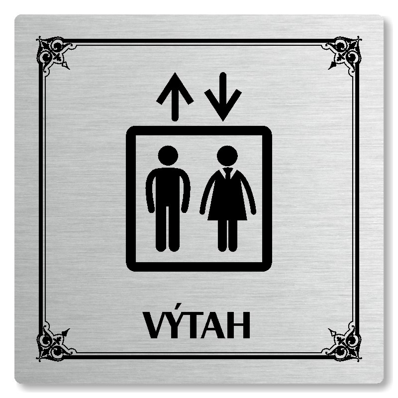 Výtah, 80x80mm, stříbrná, Nebraska